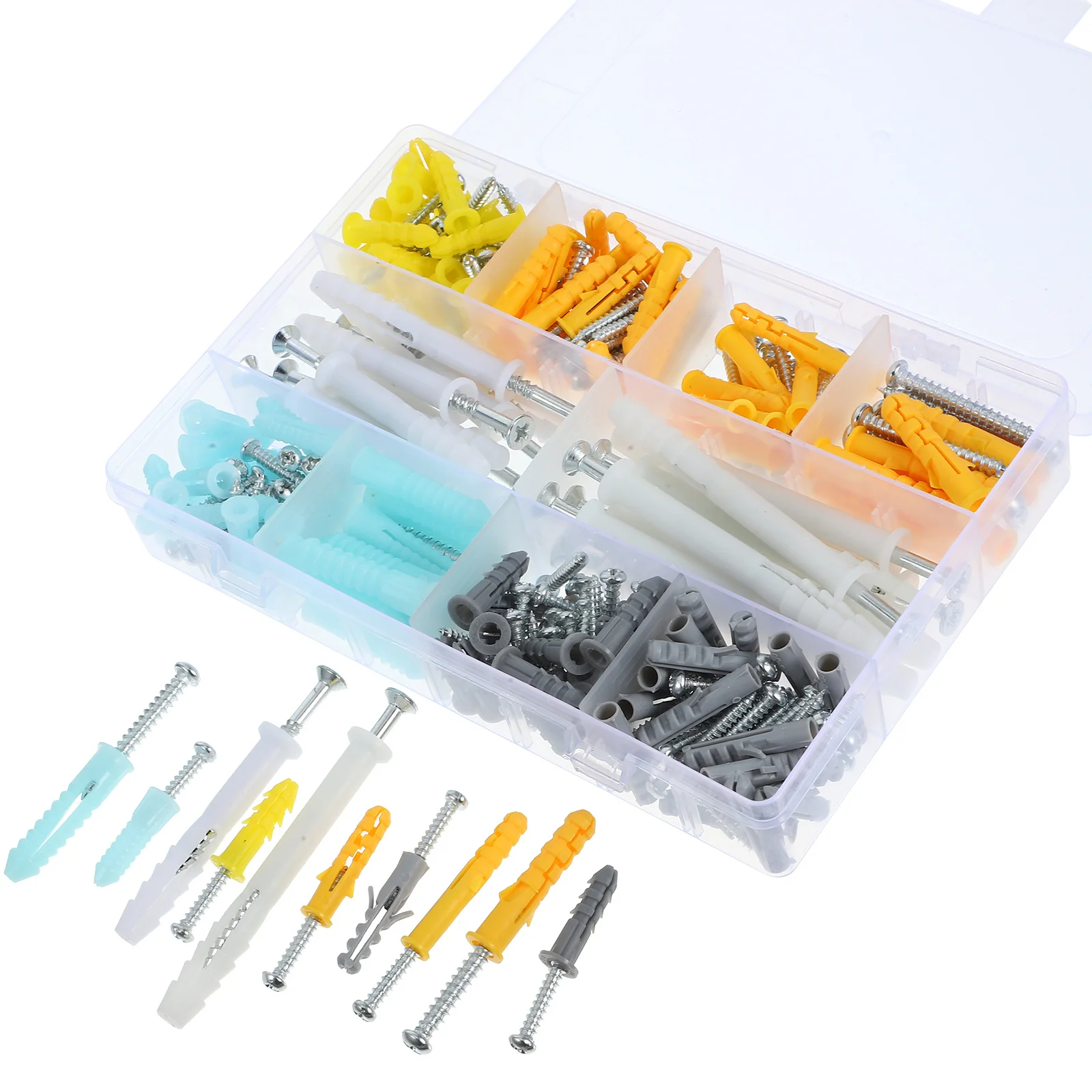 1 Set Drywall Anchors Screws Kit Heavy Duty Self-Tapping Expansion Tubes For Wall Mounting Shelves Mirrors Frames Drywall
1 Set Drywall Anchors Screws Kit Heavy Duty Self-Tapping Expansion Tubes For Wall Mounting Shelves Mirrors Frames Drywall
