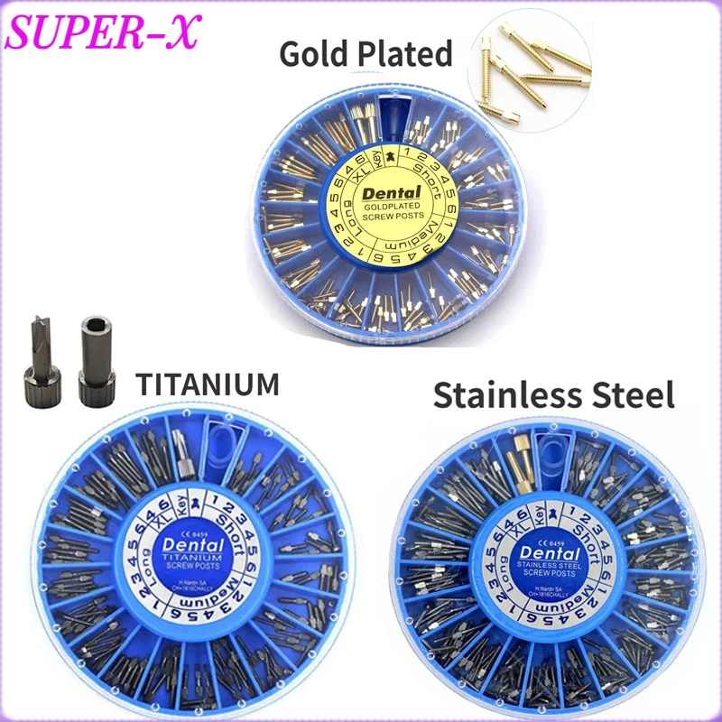 120PCS /Box Dental Golden Plated Screw Post Stainless Steel Screw Post Dental TITANIUM Screw Post Dentistry Root Canal Link Pin
120PCS /Box Dental Golden Plated Screw Post Stainless Steel Screw Post Dental TITANIUM Screw Post Dentistry Root Canal Link Pin