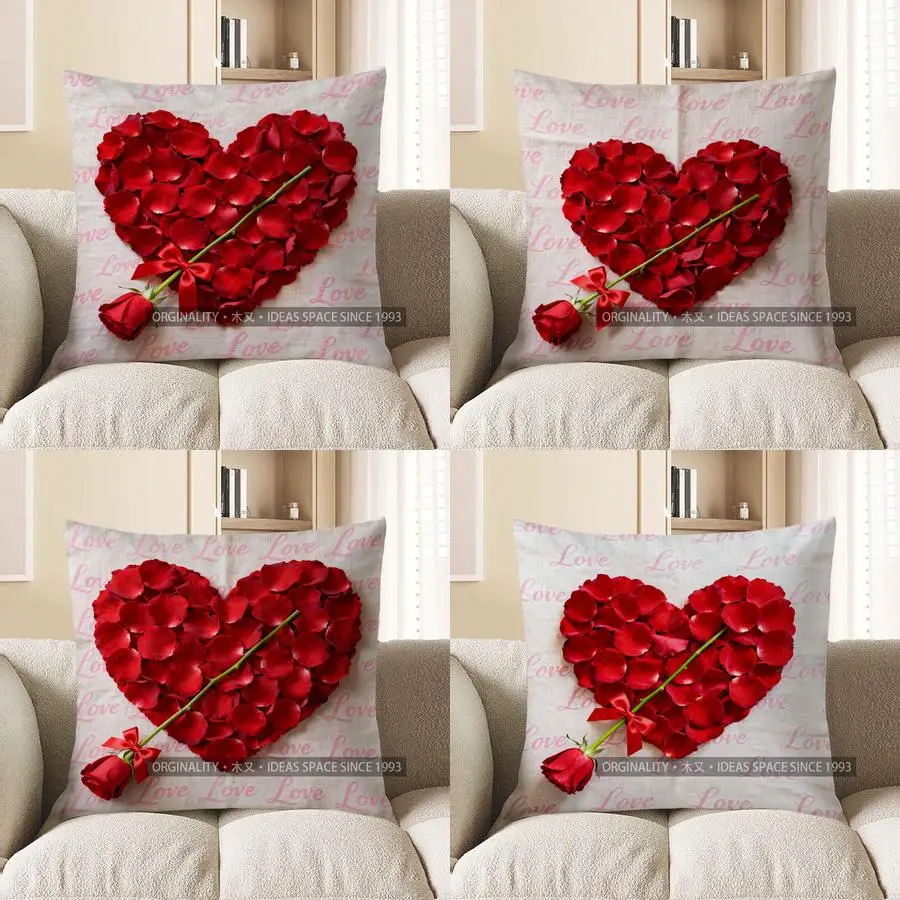 Наволочка в форме сердца с лепестками роз и рисунком любви, подходит для дивана, спальни, автомобиля, наволочка
Наволочка в форме сердца с лепестками роз и рисунком любви, подходит для дивана, спальни, автомобиля, наволочка