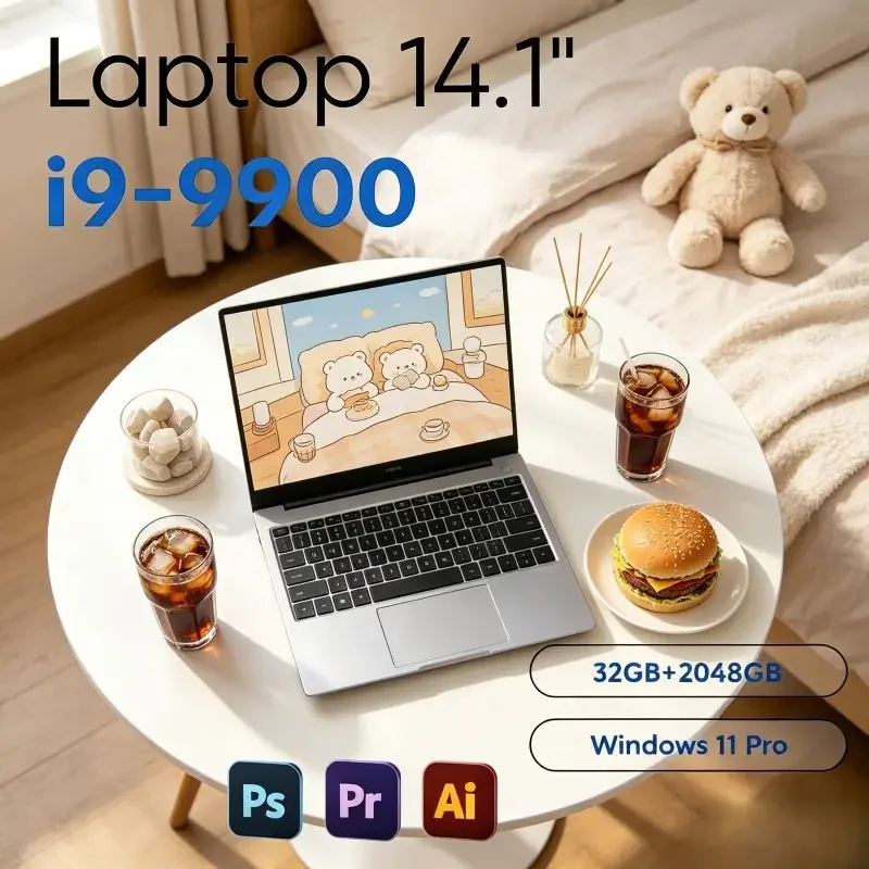 Slim 14.1 Inch Laptop, Intel I9-9900 High-performance CPU, 16GB/32GB RAM, Win11, Stable and Efficient Device to Handle All Kinds
Slim 14.1 Inch Laptop, Intel I9-9900 High-performance CPU, 16GB/32GB RAM, Win11, Stable and Efficient Device to Handle All Kinds