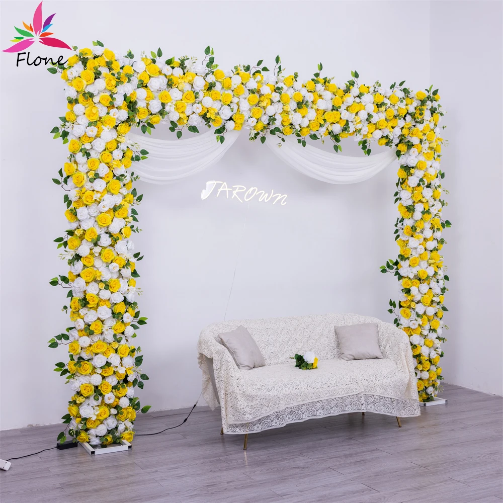 Wedding Decoration Yellow White Flower Arrangement Artificial Rose Peony Eucalyptus 7.2ft Floral Row Event Party Decor Props
Wedding Decoration Yellow White Flower Arrangement Artificial Rose Peony Eucalyptus 7.2ft Floral Row Event Party Decor Props