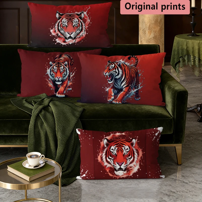 Wild Tiger Print Rectangular Pillow Covers Suitable For Sofa Bedroom Car Pillow Cover Cushion Rectangular Back Cushion
Wild Tiger Print Rectangular Pillow Covers Suitable For Sofa Bedroom Car Pillow Cover Cushion Rectangular Back Cushion