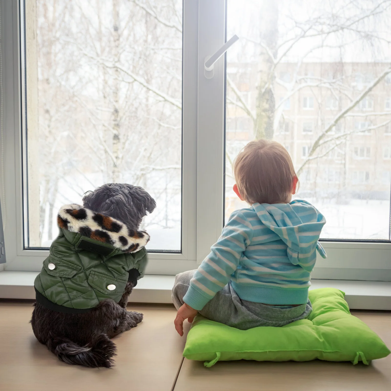 Pet Dog Coat Warm Puppy Hoodie Overcoat Size S Army Green Winter Clothes Dog Fleece Outdoor Indoor Puppy Clothes
Pet Dog Coat Warm Puppy Hoodie Overcoat Size S Army Green Winter Clothes Dog Fleece Outdoor Indoor Puppy Clothes