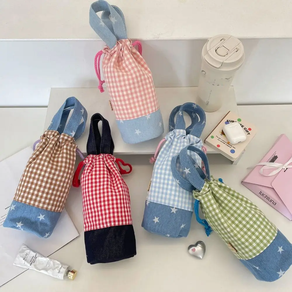 Милая уличная холщовая сумка для чашки на шнурке, сетчатый держатель для бутылки с водой, крышка для бутылки с водой, портативная маленькая сумка для хранения в корейском стиле для женщин
Милая уличная холщовая сумка для чашки на шнурке, сетчатый держатель для бутылки с водой, крышка для бутылки с водой, портативная маленькая сумка для хранения в корейском стиле для женщин