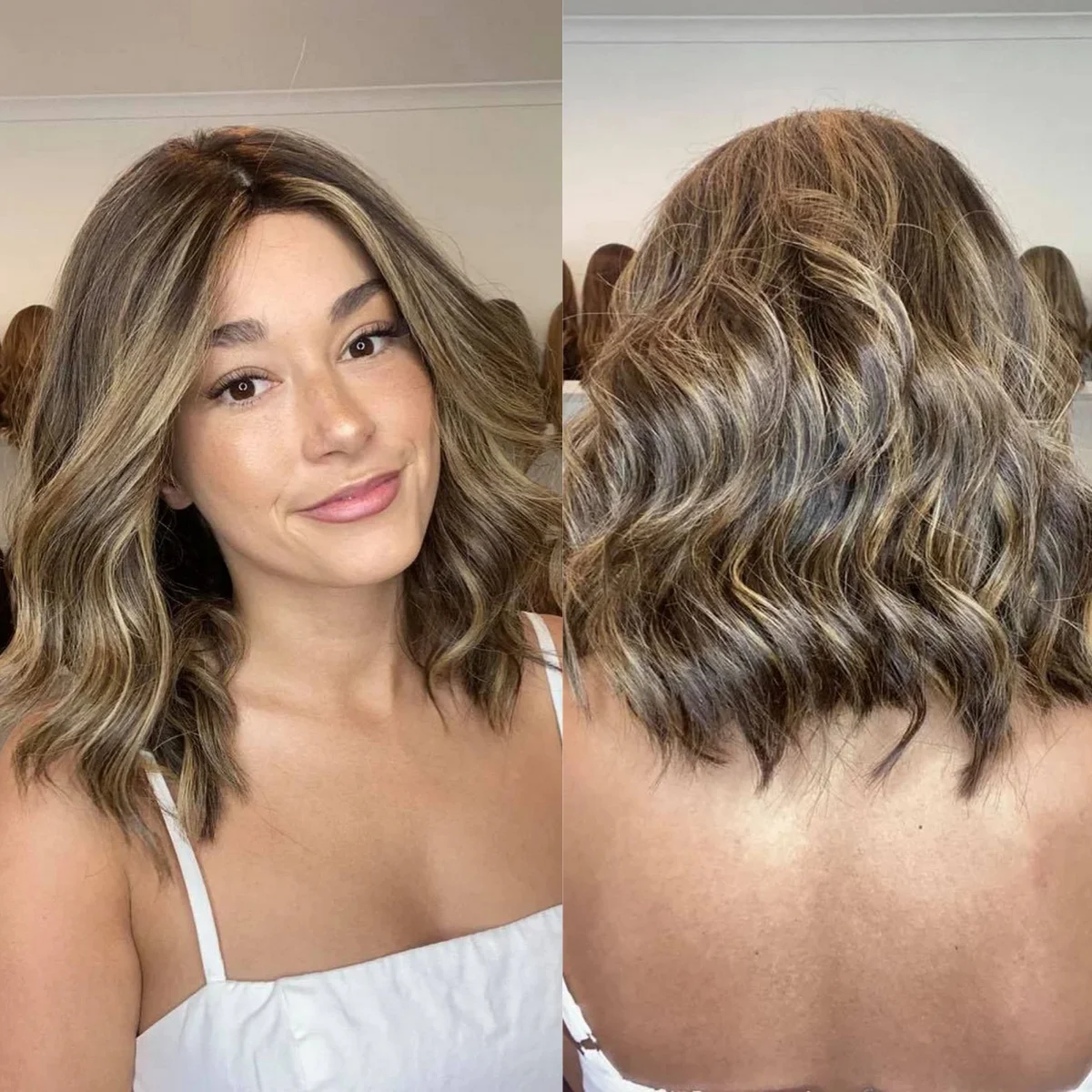 Shoulder Caramel Brown Highlights Synthetic Lace Frontal Wigs Natural Loose Deep Wave 180% High Density 13*4 High Definition Wig
Shoulder Caramel Brown Highlights Synthetic Lace Frontal Wigs Natural Loose Deep Wave 180% High Density 13*4 High Definition Wig