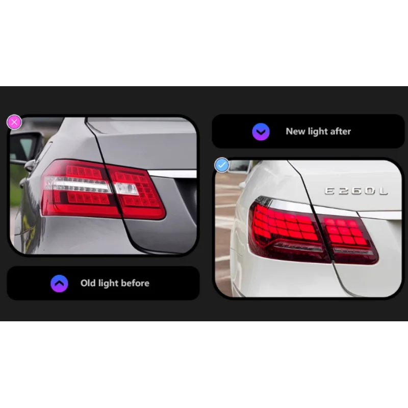 ATGSA Подходит для Mercedes-Benz E-Class W212, задний фонарь в сборе E260, задний фонарь Dragon Scale, модифицированный OLED-водяной руль
ATGSA Подходит для Mercedes-Benz E-Class W212, задний фонарь в сборе E260, задний фонарь Dragon Scale, модифицированный OLED-водяной руль