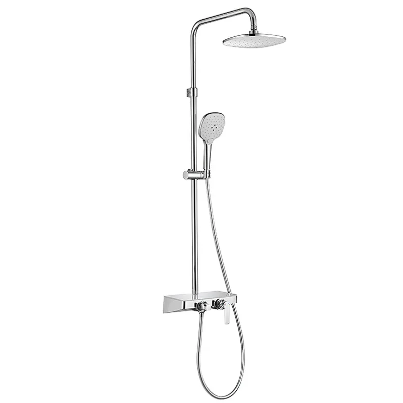 Villa high-grade pure copper rain shower set, multi-functional storage temperature control shower set, pressurized 
Villa high-grade pure copper rain shower set, multi-functional storage temperature control shower set, pressurized