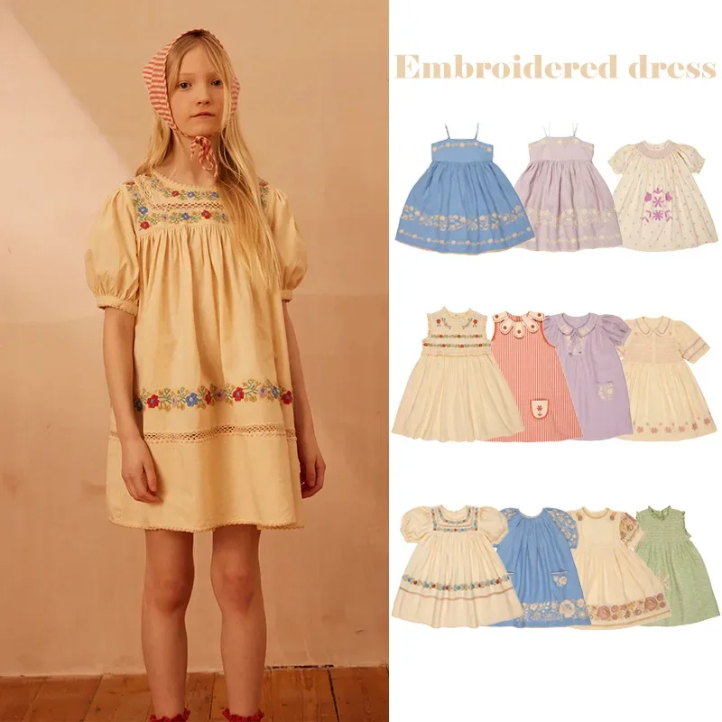 OUYANG&IVAN Children's Dress 2025 Summer APO Retro Heavy Play Floral Girl Princess Dress Embroidery Kid Dress
OUYANG&IVAN Children's Dress 2025 Summer APO Retro Heavy Play Floral Girl Princess Dress Embroidery Kid Dress