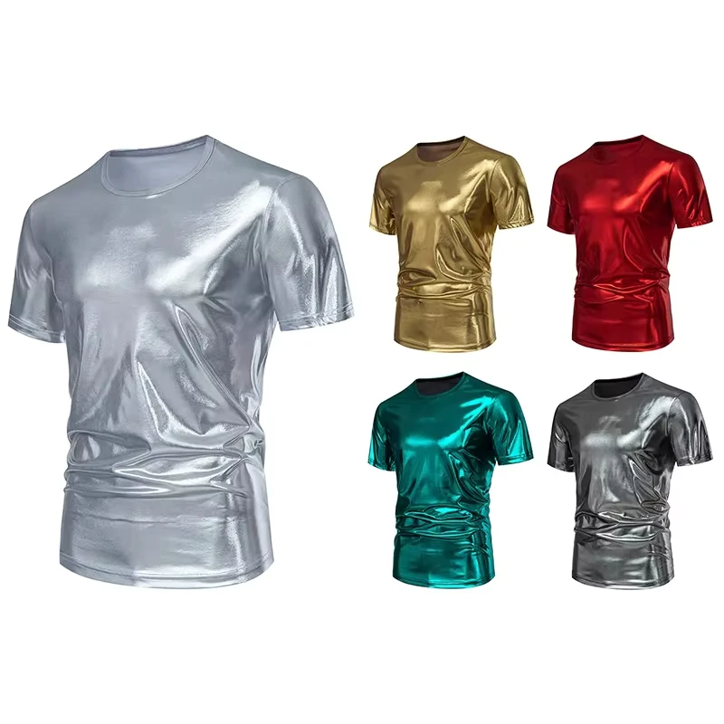 2024 Summer American Bright Short-sleeved T-shirt Mens Party Latin Stage Bright Short-sleeved T-shirt for Men
2024 Summer American Bright Short-sleeved T-shirt Mens Party Latin Stage Bright Short-sleeved T-shirt for Men