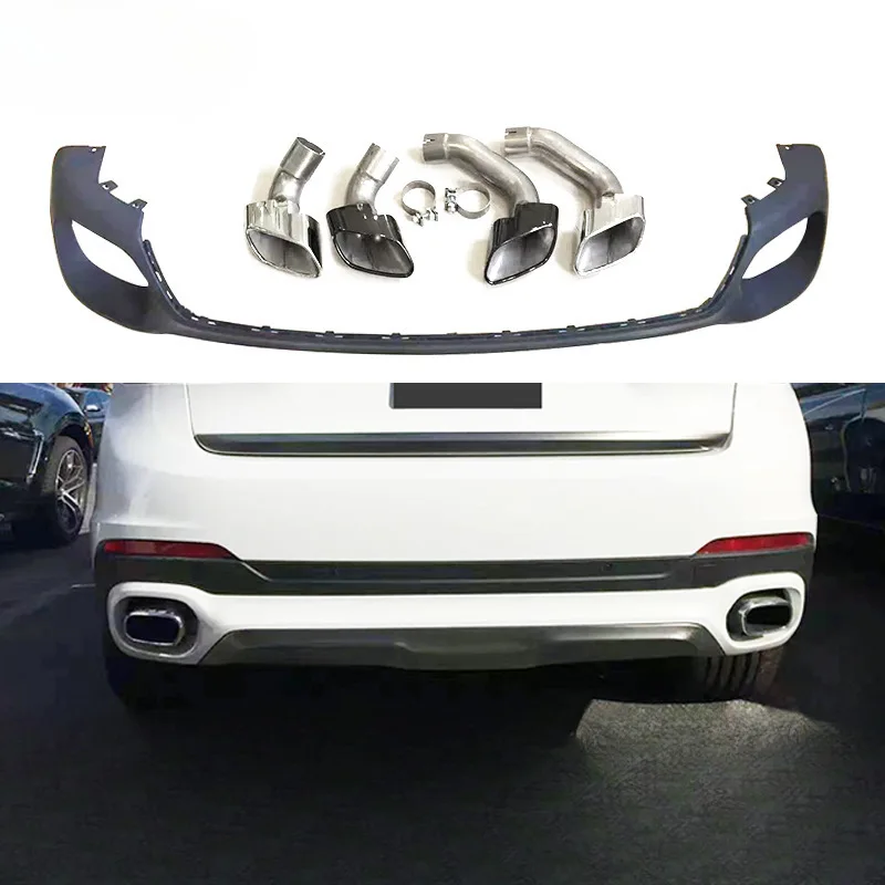 Подходит для модернизации BMW X6 f16 с задней губой с квадратным отверстием, выхлопной трубой, спойлером, бампером, комплектом кузова диффузора 15-19 гг.
Подходит для модернизации BMW X6 f16 с задней губой с квадратным отверстием, выхлопной трубой, спойлером, бампером, комплектом кузова диффузора 15-19 гг.