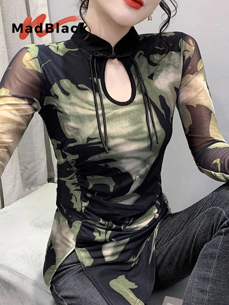 MadBlack-Women's European T-Shirt, Sexy Stand Print Hollow-out, Streetwear Long Sleeve Slim M-3XL Mesh Tee, 2025 Autumn T59802CC
MadBlack-Women's European T-Shirt, Sexy Stand Print Hollow-out, Streetwear Long Sleeve Slim M-3XL Mesh Tee, 2025 Autumn T59802CC