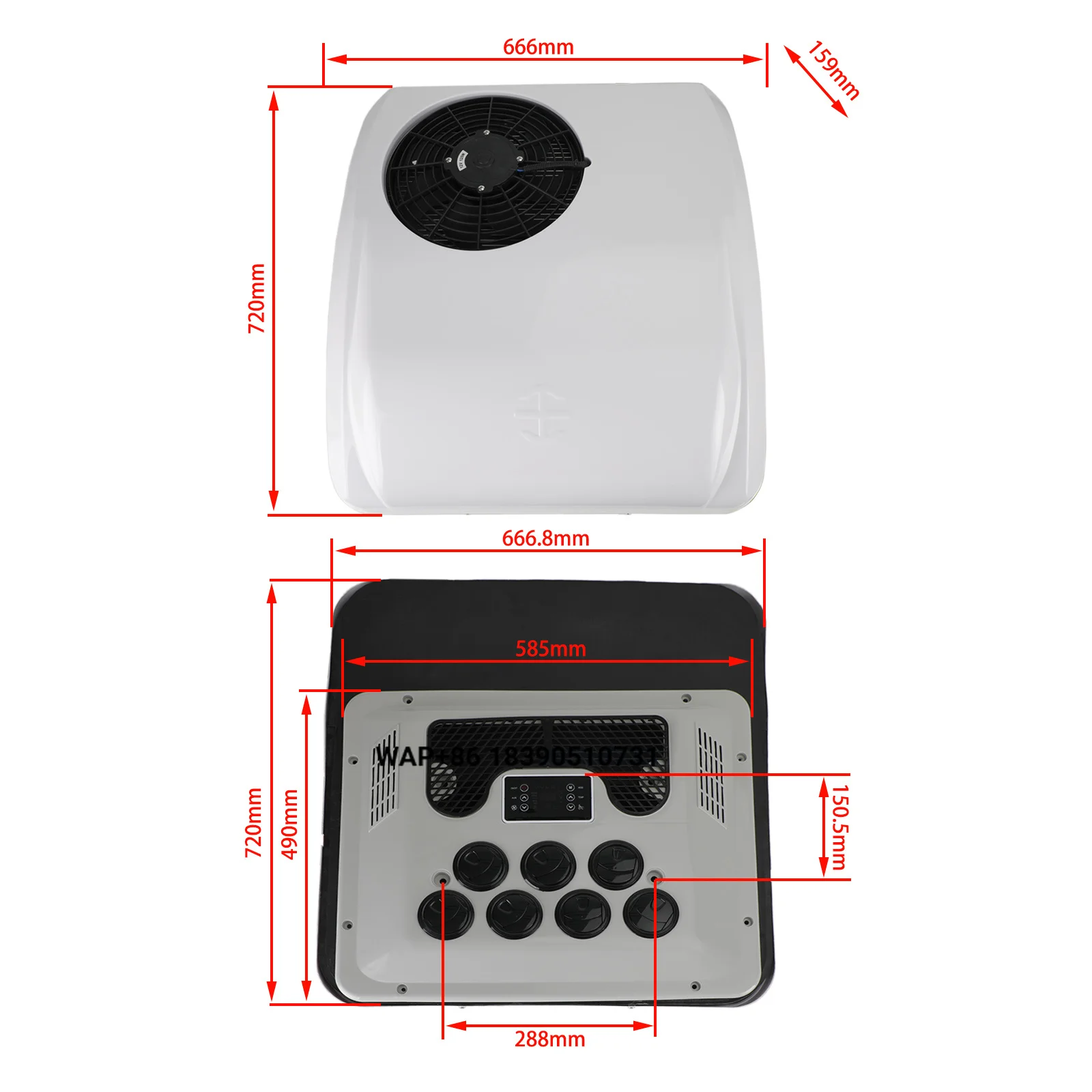 RV Air Conditioner Heat Pump Camper Non-Ducted Rooftop AC Unit Heater/Cooling
RV Air Conditioner Heat Pump Camper Non-Ducted Rooftop AC Unit Heater/Cooling