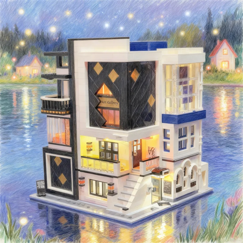 3357pcs MOC Art Gallery Modular By Ohsojang Streetscape Model Building Blocks Creative DIY Gift Display Decor Assemble Premium
3357pcs MOC Art Gallery Modular By Ohsojang Streetscape Model Building Blocks Creative DIY Gift Display Decor Assemble Premium
