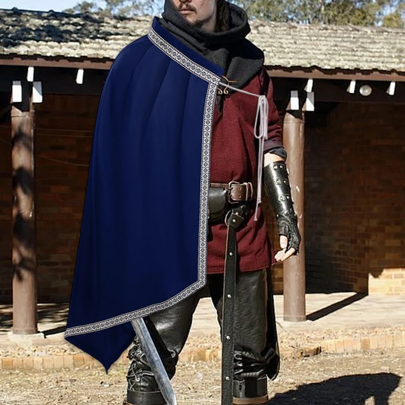 Medieval Half-Cape for Men Renaissance Shawl Cloak Multi-Color Knight Costume for Halloween Party Stage Performance Cosplay
Medieval Half-Cape for Men Renaissance Shawl Cloak Multi-Color Knight Costume for Halloween Party Stage Performance Cosplay