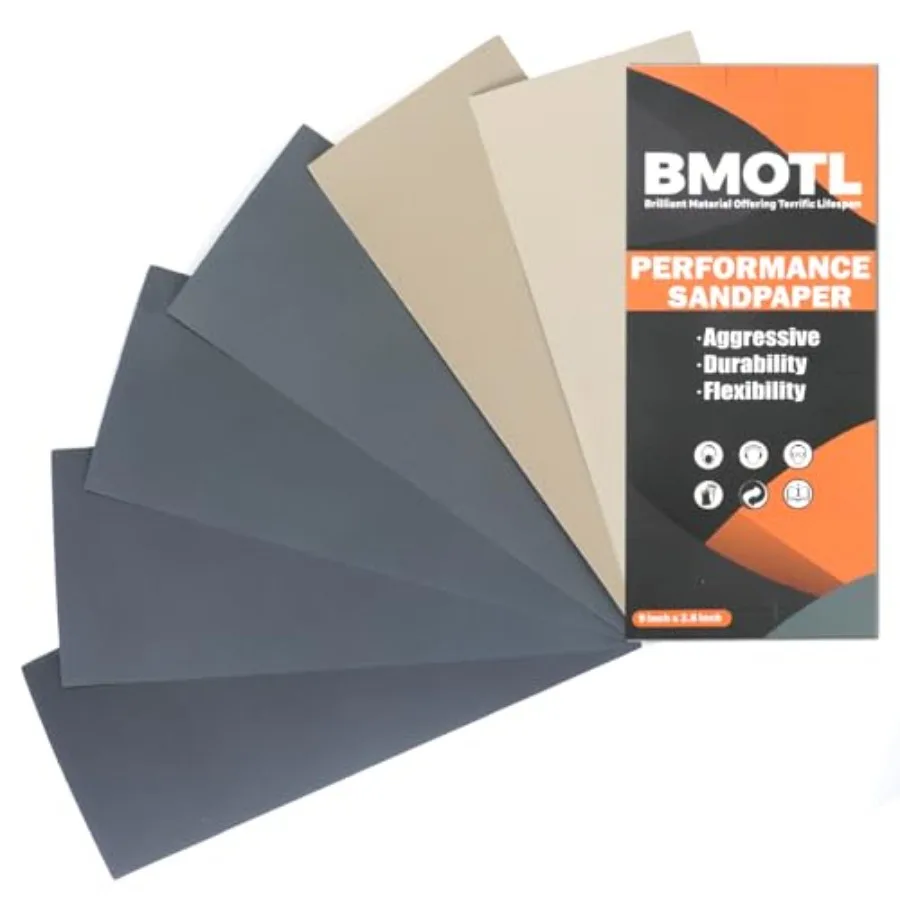 Sandpaper Sheets Assortment for Automotive 42Pcs Wet Dry 9x3.6 Inch Ultra Fine Sand Paper 0 0 0 5000 High for Car Polishing Mea
Sandpaper Sheets Assortment for Automotive 42Pcs Wet Dry 9x3.6 Inch Ultra Fine Sand Paper 0 0 0 5000 High for Car Polishing Mea