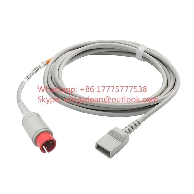 Compatible with Philip Mindray 6pin Monitors IBP Cable To Argon Braun BD Edward Medex Abbott Smith PVB Utah Pressure Transducers
Compatible with Philip Mindray 6pin Monitors IBP Cable To Argon Braun BD Edward Medex Abbott Smith PVB Utah Pressure Transducers