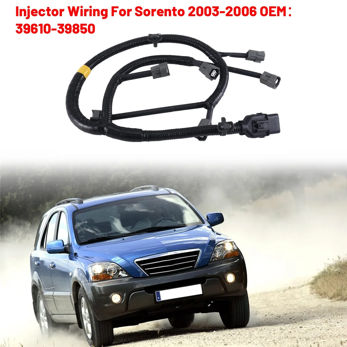 Injector Wiring for Hyundai Terracan 2002-2006 for Kia Sorento 2003-2006 Engine Fuel Injector Wiring Harness 39610-39850
Injector Wiring for Hyundai Terracan 2002-2006 for Kia Sorento 2003-2006 Engine Fuel Injector Wiring Harness 39610-39850