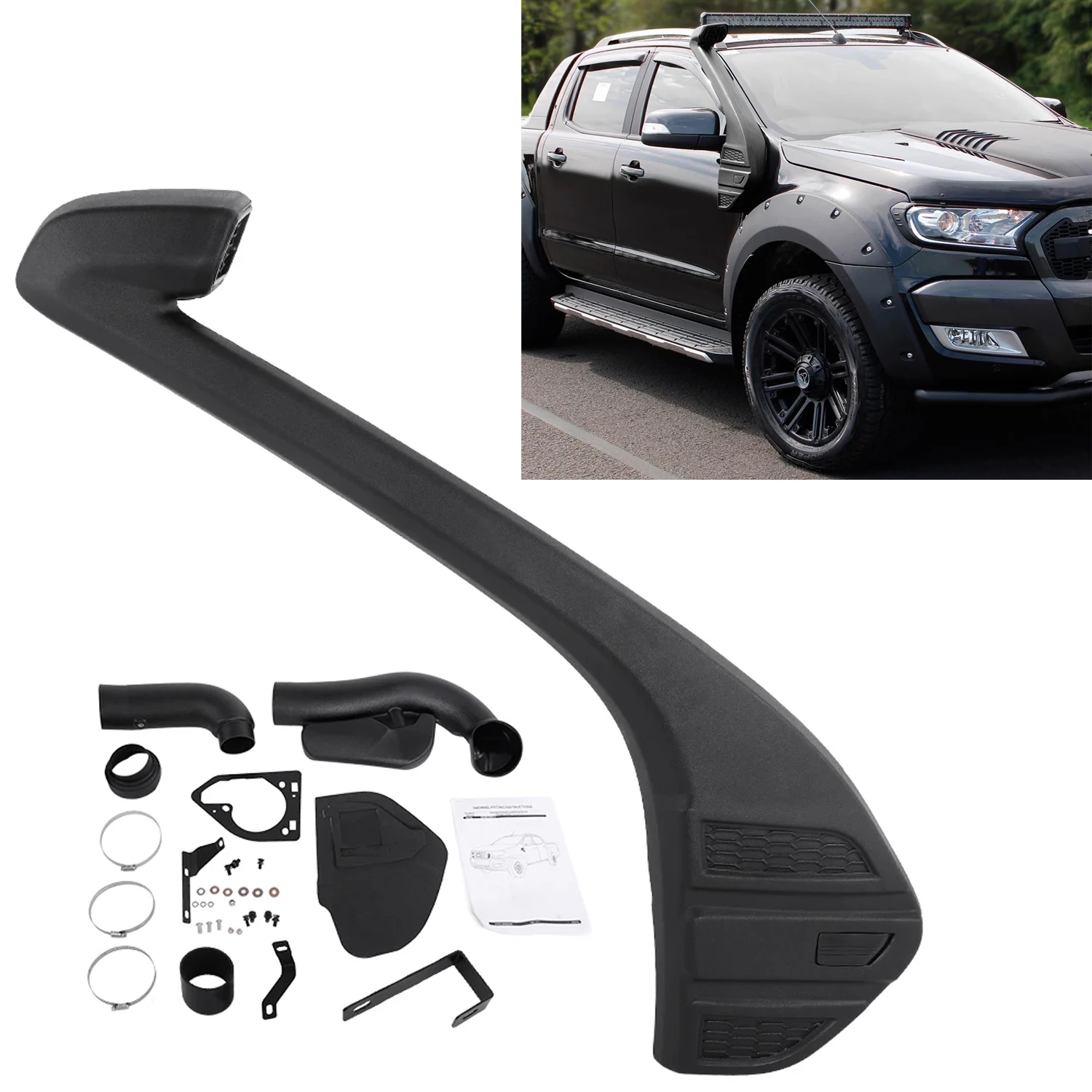 Pickup 4x4 Exterior Accessories Air Intake Snorkel Kit For 2015-2022 Ford Ranger T7 T8 MK2 MC UTE XLT PX Wading Breath Hose Pipe
Pickup 4x4 Exterior Accessories Air Intake Snorkel Kit For 2015-2022 Ford Ranger T7 T8 MK2 MC UTE XLT PX Wading Breath Hose Pipe