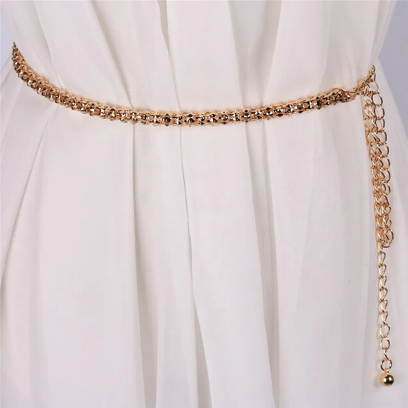 Belts For Women Chain Stretchy Strap Elegant Waist Belt Metal Designer Belts Luxury Diamond Female Thin Waistband Ceinture Femme
Belts For Women Chain Stretchy Strap Elegant Waist Belt Metal Designer Belts Luxury Diamond Female Thin Waistband Ceinture Femme