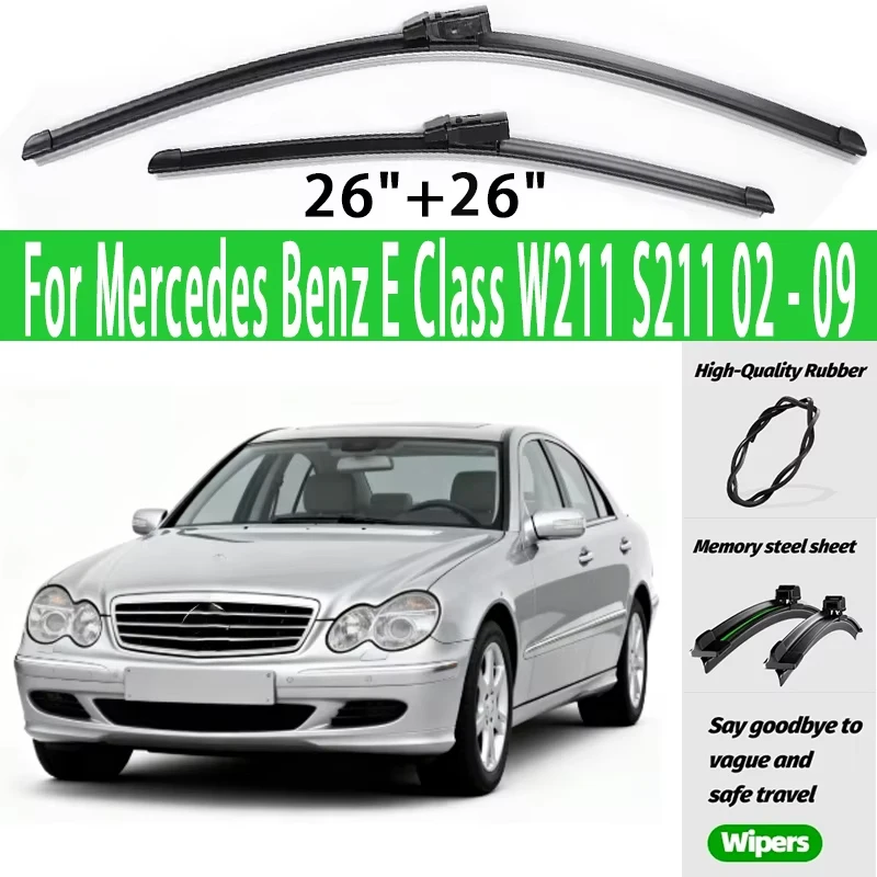 Wiper LHD Front Wiper Blades For Mercedes Benz E Class W211 S211 02 - 09 Windshield Windscreen Window Brush 26"26" Accessories
Wiper LHD Front Wiper Blades For Mercedes Benz E Class W211 S211 02 - 09 Windshield Windscreen Window Brush 26"26" Accessories