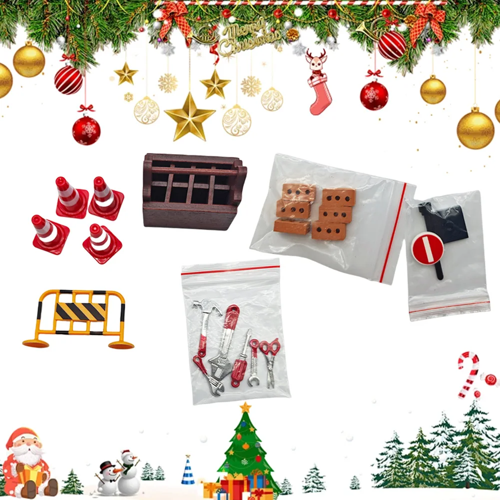 20Pieces Miniature Gnome Construction Site Set Miniature Roadblocks Toys Christmas Decoration for Gnome Door and 1/12 Dollhouse
20Pieces Miniature Gnome Construction Site Set Miniature Roadblocks Toys Christmas Decoration for Gnome Door and 1/12 Dollhouse