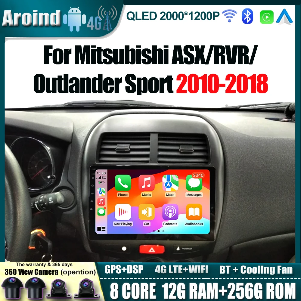 For Mitsubishi ASX/RVR/Outlander Sport 2010-2018 Car Radio Carplay Android Auto Multimedia Video Player Navigation GPS Tools 4G
For Mitsubishi ASX/RVR/Outlander Sport 2010-2018 Car Radio Carplay Android Auto Multimedia Video Player Navigation GPS Tools 4G