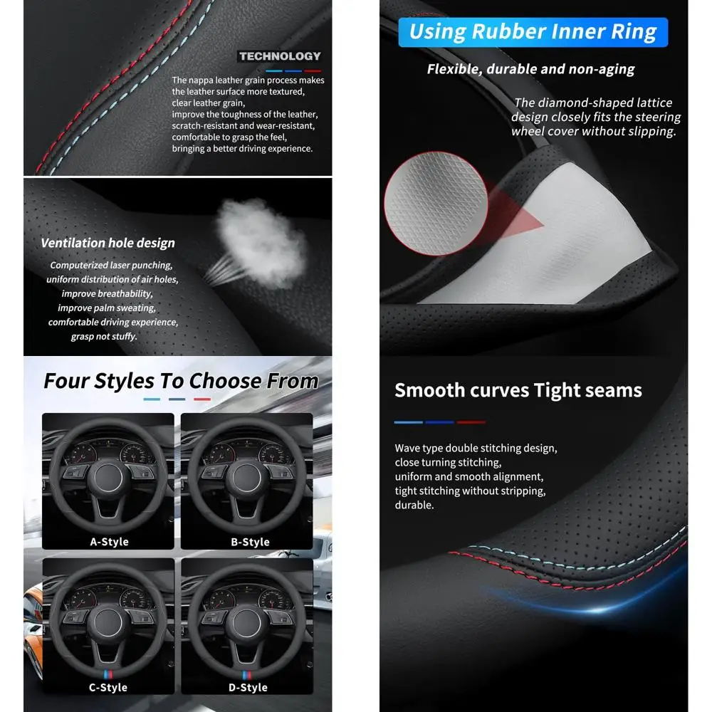 Чехол на руль Porsche, кожаный чехол премиум-класса с логотипом, нескользящий, дышащий, для Porsche
Чехол на руль Porsche, кожаный чехол премиум-класса с логотипом, нескользящий, дышащий, для Porsche