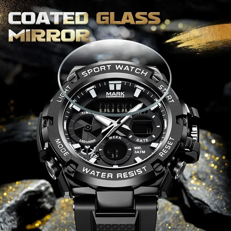 Mark Fairwhale Fashion Big-Size Multifuctional Chronograph Men's Quartz Watch Silicone Strap Waterproof Luminous Sport Cloc
Mark Fairwhale Fashion Big-Size Multifuctional Chronograph Men's Quartz Watch Silicone Strap Waterproof Luminous Sport Cloc