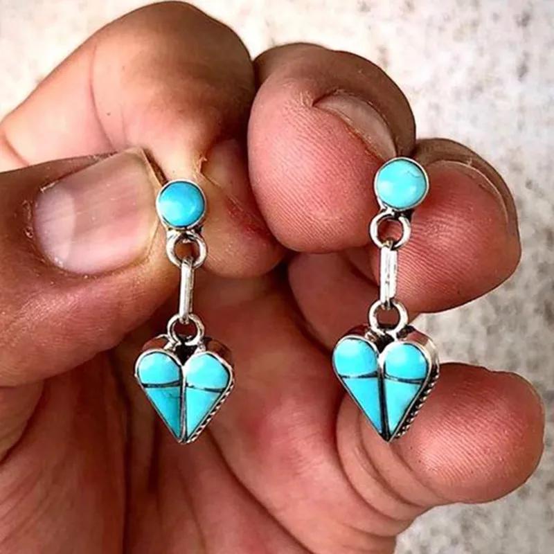 Silver Color Bohemian Blue Stone Women's Earrings Exquisite Vintage Celtic Engagement Wedding Jewelry Set
Silver Color Bohemian Blue Stone Women's Earrings Exquisite Vintage Celtic Engagement Wedding Jewelry Set