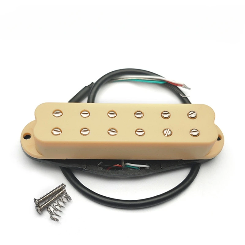 12-Point ST single coil small dual-track pickup four-core wire can be cut independently
12-Point ST single coil small dual-track pickup four-core wire can be cut independently