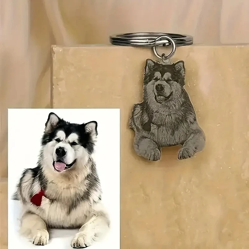 Customized Engraved Cat Dog Pet Horse Bird Photo Pendant Key Chain Stainless Steel Personalized Durable Pet Memorial Jewelry
Customized Engraved Cat Dog Pet Horse Bird Photo Pendant Key Chain Stainless Steel Personalized Durable Pet Memorial Jewelry