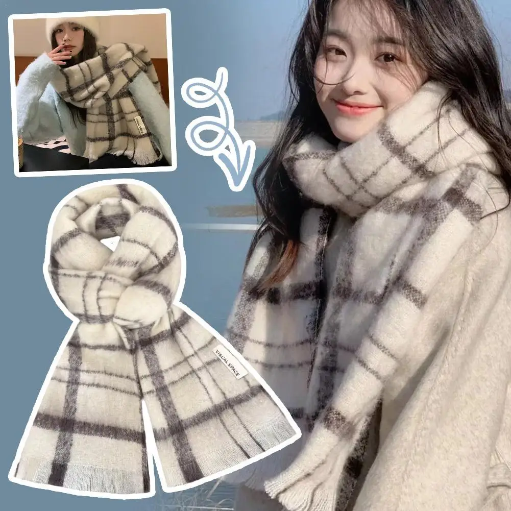 New Maillard Autumn/Winter Plaid Scarf Women's High-End Feel Korean Style Versatile Warm Shawl Thickened Neck Scarf Trendy
New Maillard Autumn/Winter Plaid Scarf Women's High-End Feel Korean Style Versatile Warm Shawl Thickened Neck Scarf Trendy