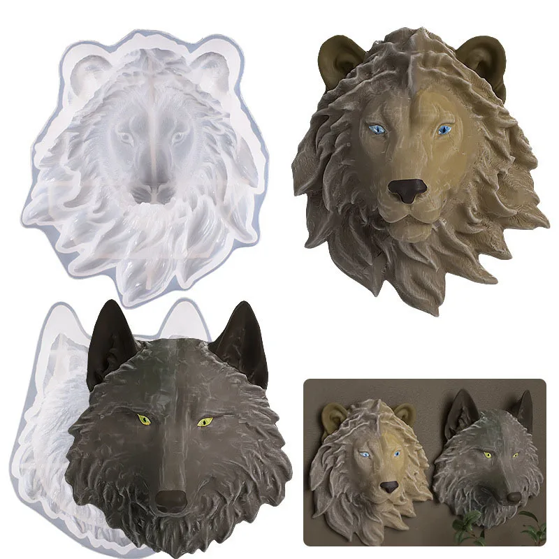 Animal Head Silicone Mold DIY Wolf Head Mold Lion Head Molds Lion Wolf for Hanging Pendant Mould Home Wall Art Decor
Animal Head Silicone Mold DIY Wolf Head Mold Lion Head Molds Lion Wolf for Hanging Pendant Mould Home Wall Art Decor