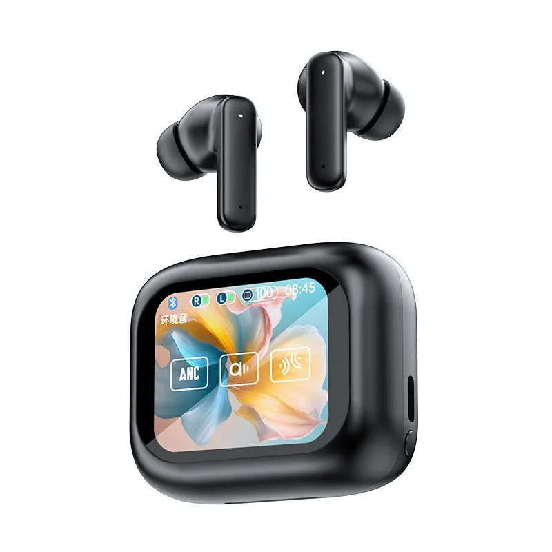 T9 Smart Color Screen Bluetooth Earphones ANC+ENC Noise Cancelling In-Ear Long Battery Life Touch Control Wireless Earphones
T9 Smart Color Screen Bluetooth Earphones ANC+ENC Noise Cancelling In-Ear Long Battery Life Touch Control Wireless Earphones