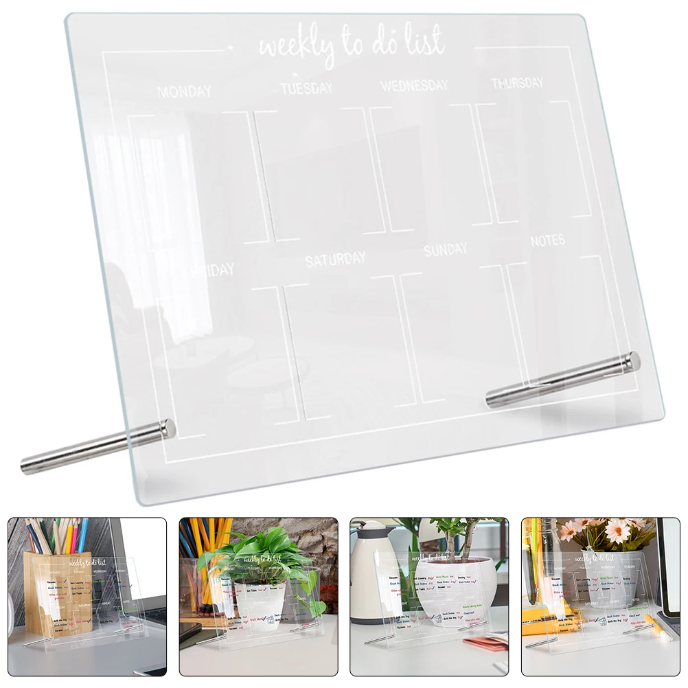 1 Set Clear Acrylic Memo Board Dry Erase Writing Note Message Home Office School Use Includes Pen Desktop Board Transparent
1 Set Clear Acrylic Memo Board Dry Erase Writing Note Message Home Office School Use Includes Pen Desktop Board Transparent