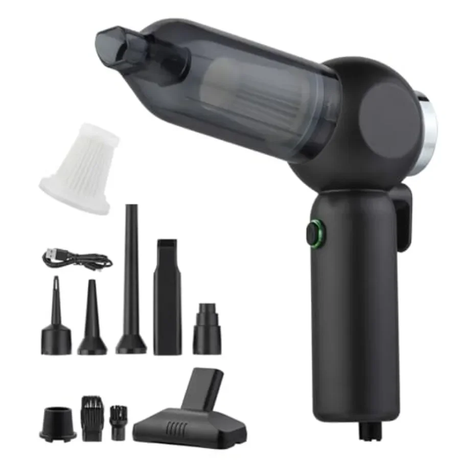 Ручной автомобильный пылесос, многофункциональный беспроводной небольшой пылесос 6 в 1, портативный регулируемый 17000 PA с бесщеточным двигателем для I
Ручной автомобильный пылесос, многофункциональный беспроводной небольшой пылесос 6 в 1, портативный регулируемый 17000 PA с бесщеточным двигателем для I