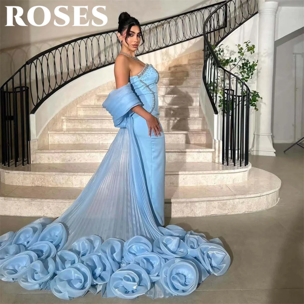 Небесно-голубое вечернее платье ROSES с блестками и бисером, 3D цветочное вечернее платье русалки со складками, платье знаменитости с открытыми плечами по индивидуальному заказу
Небесно-голубое вечернее платье ROSES с блестками и бисером, 3D цветочное вечернее платье русалки со складками, платье знаменитости с открытыми плечами по индивидуальному заказу