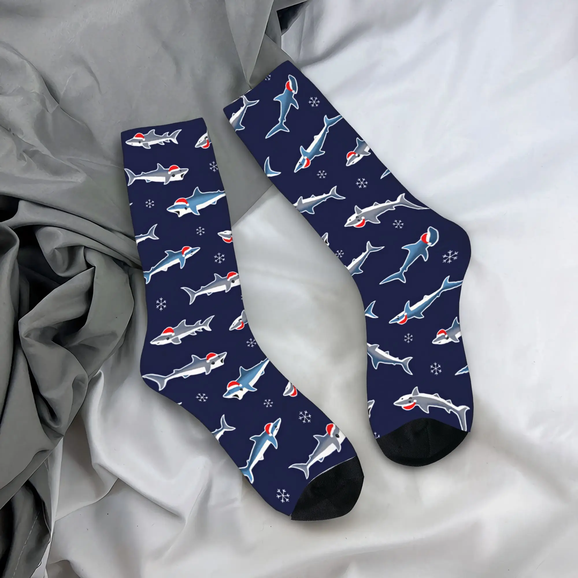 Christmas Shark Seamless Pattern Socks Graphic Stockings Anti Skid Men Socks Comfortable Winter Casual Skateboard Socks
Christmas Shark Seamless Pattern Socks Graphic Stockings Anti Skid Men Socks Comfortable Winter Casual Skateboard Socks