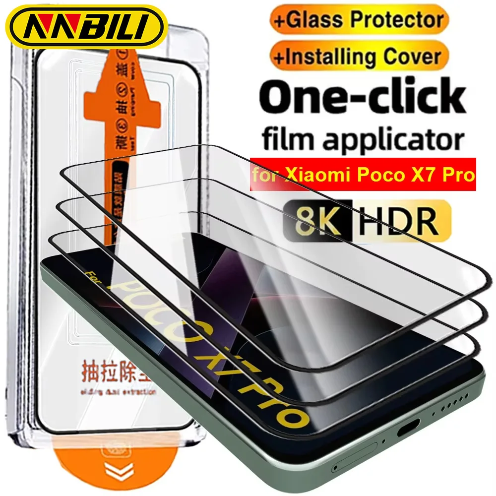 NNBILI 1-3 шт. простые в установке защитные пленки для экрана для Xiaomi POCO X7 Pro HD противоскользящее закаленное стекло с установочным комплектом
NNBILI 1-3 шт. простые в установке защитные пленки для экрана для Xiaomi POCO X7 Pro HD противоскользящее закаленное стекло с установочным комплектом