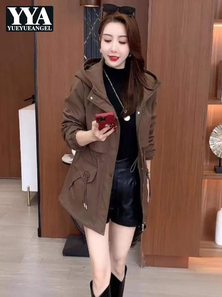 Women Autumn Winter Hooded Parkas Thick Fleece Padded Jacket Zipper Casual Coat Fashion Loose Fit Mid-Length Warm Outerwear
Women Autumn Winter Hooded Parkas Thick Fleece Padded Jacket Zipper Casual Coat Fashion Loose Fit Mid-Length Warm Outerwear