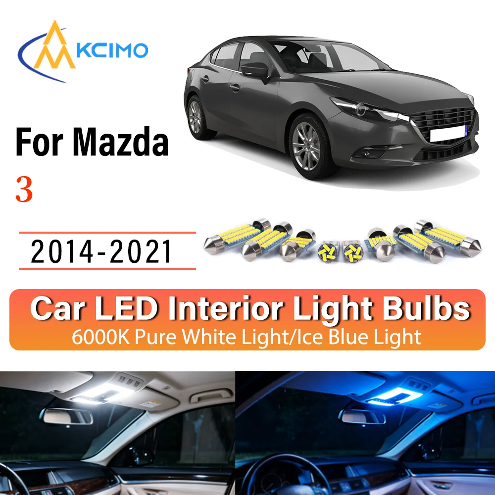 Interior Lighting Kit For Mazda 3 2014-2021 LED Bulbs for Dome Map Door Trunk License Plate Light
Interior Lighting Kit For Mazda 3 2014-2021 LED Bulbs for Dome Map Door Trunk License Plate Light
