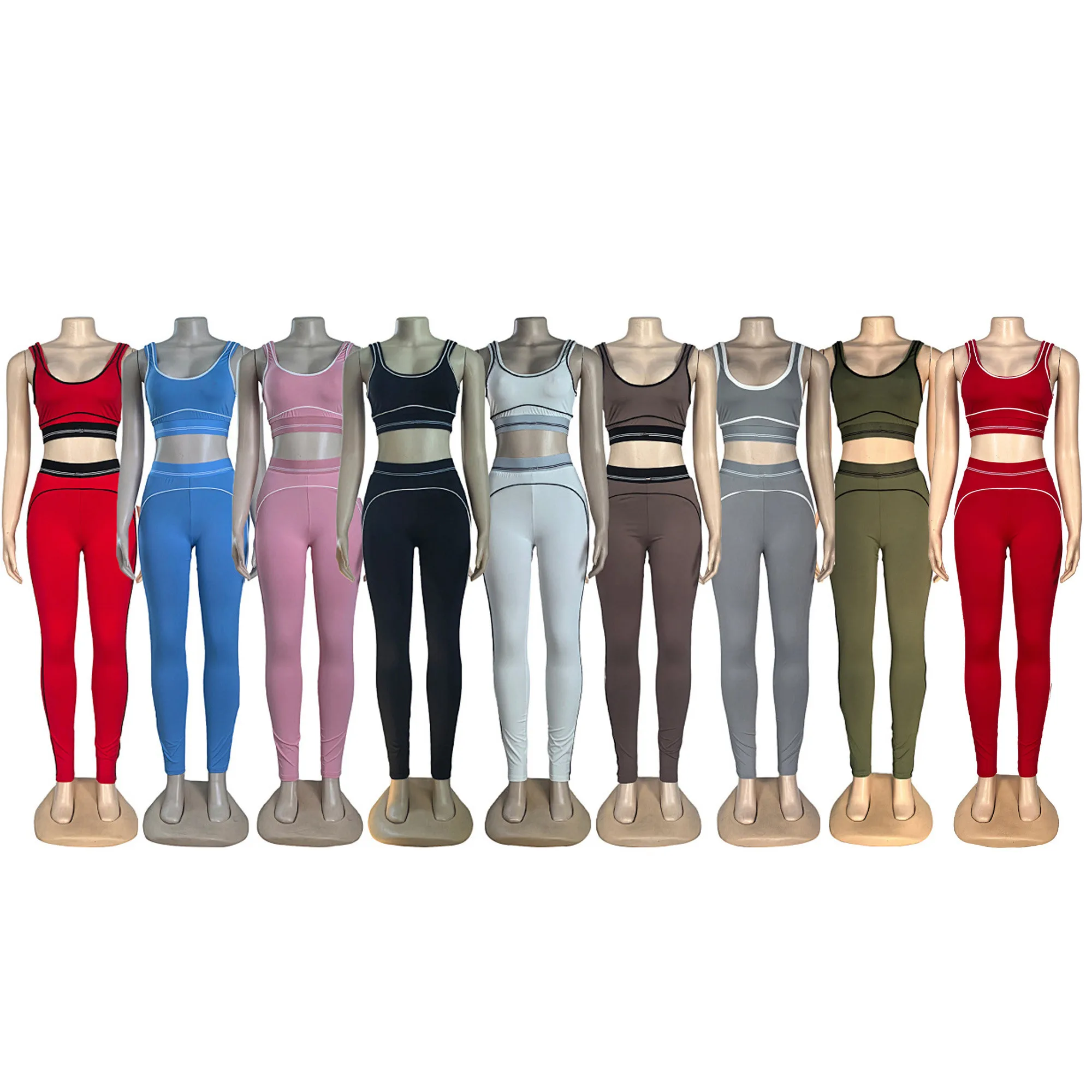 Q6256 2026 New Women's Fashion Sports Sleeveless Tank Top, High Waist, Hip Lifting, and Belly Tight Pants Set
Q6256 2026 New Women's Fashion Sports Sleeveless Tank Top, High Waist, Hip Lifting, and Belly Tight Pants Set