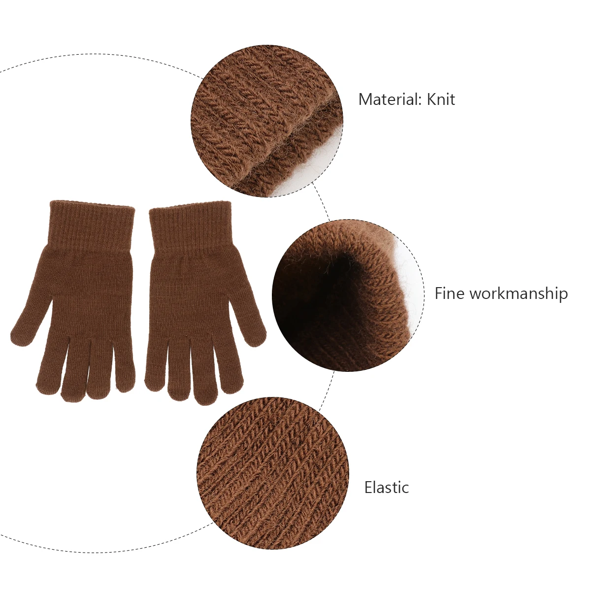 1 Pair Solid Color Warm Knitted Gloves Winter Outdoor Full Finger Windproof Unisex Adult Mittens Durable Comfortable Gift For
1 Pair Solid Color Warm Knitted Gloves Winter Outdoor Full Finger Windproof Unisex Adult Mittens Durable Comfortable Gift For