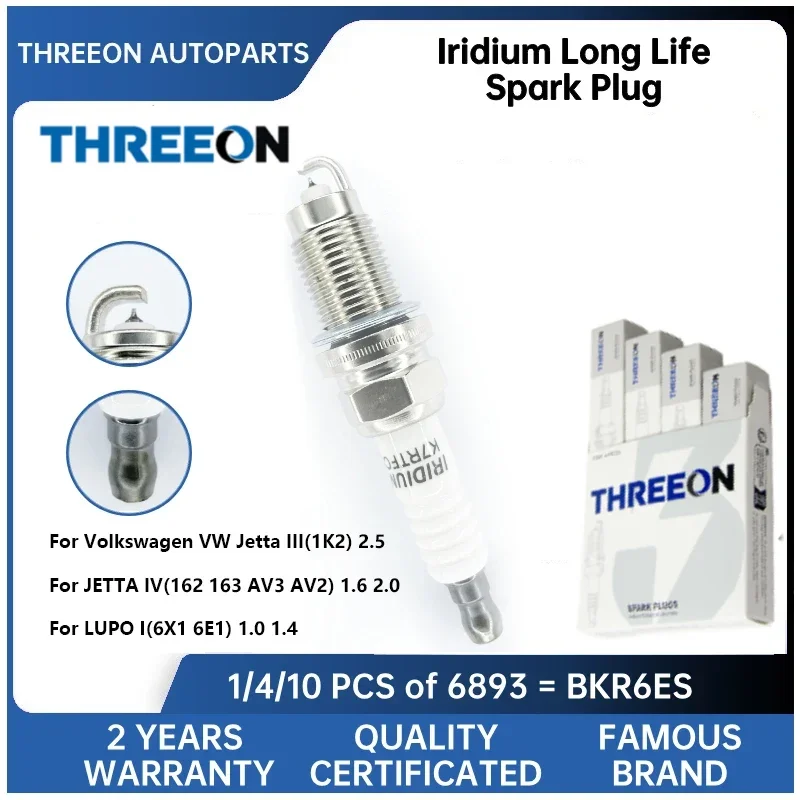 KIRSTEN Iridium Spark Plug for Volkswagen Jetta III(1K2) 2.5 JETTA IV(162 163 AV3 AV2) 1.6 2.0 LUPO I(6X1 6E1) 1.0 1.4 KSP6893
KIRSTEN Iridium Spark Plug for Volkswagen Jetta III(1K2) 2.5 JETTA IV(162 163 AV3 AV2) 1.6 2.0 LUPO I(6X1 6E1) 1.0 1.4 KSP6893