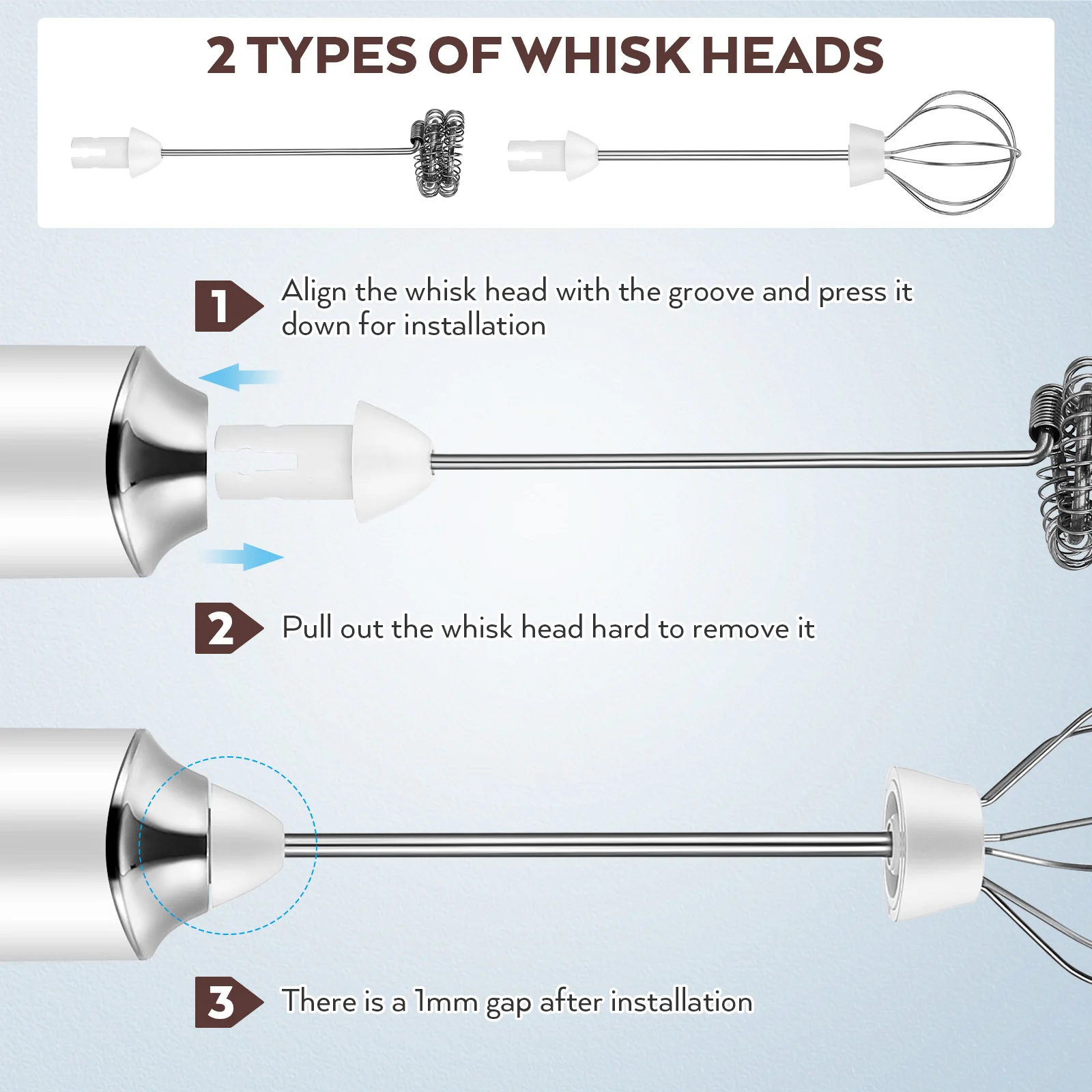Electric Milk Frother 3-Speed Handheld Rechargeable Portable Egg Beater Automatic Coffee Matcha Mixer Foam Maker
Electric Milk Frother 3-Speed Handheld Rechargeable Portable Egg Beater Automatic Coffee Matcha Mixer Foam Maker