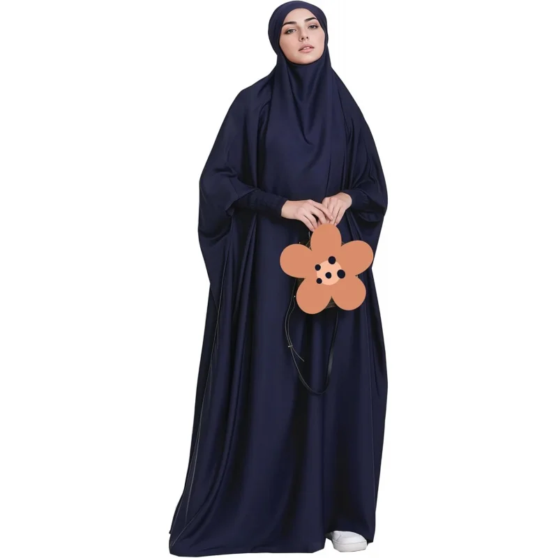 Muslim Prayer Abaya Women Turkish Dress with Hijab Islamic Large Robe Solid Color Satin Kaftan
Muslim Prayer Abaya Women Turkish Dress with Hijab Islamic Large Robe Solid Color Satin Kaftan