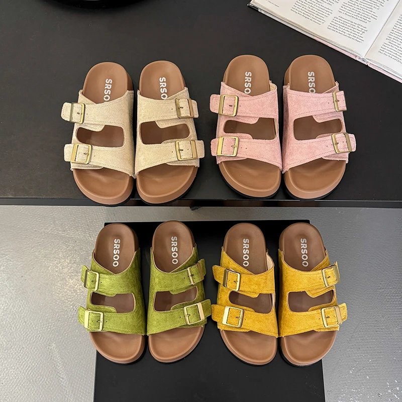 Women Flats Slippers Fashion Casual Shoes Women's Sandals Summer 2025 Designer New Brand Slides Buckle Comfort Mujer De Zapatos
Women Flats Slippers Fashion Casual Shoes Women's Sandals Summer 2025 Designer New Brand Slides Buckle Comfort Mujer De Zapatos