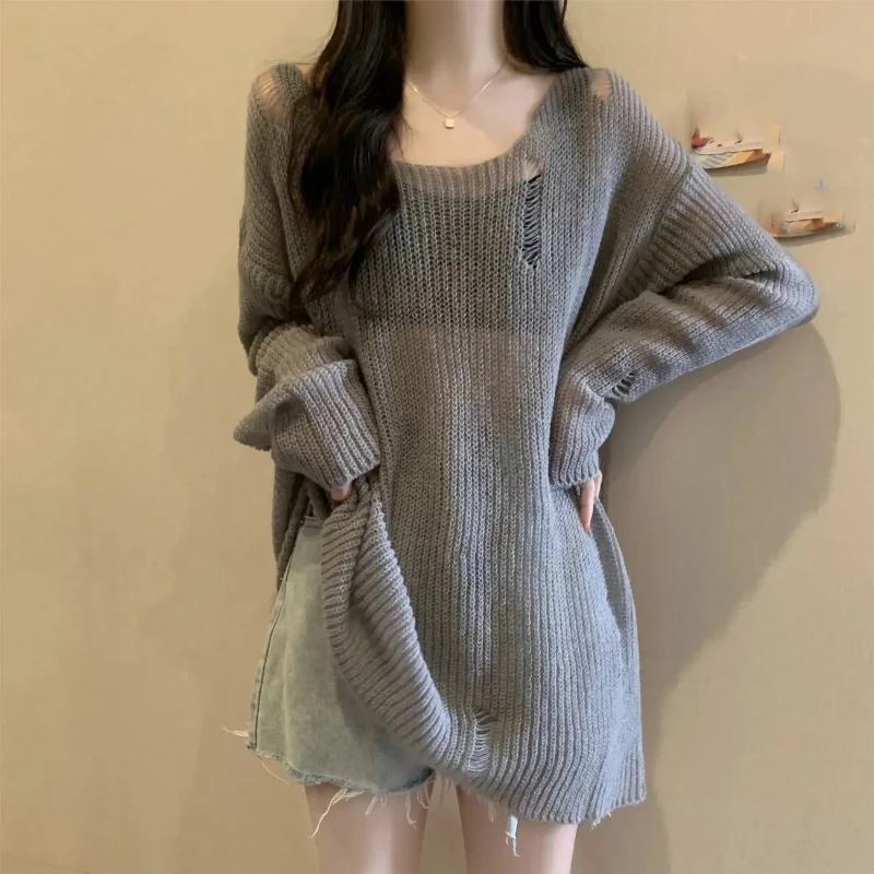Korean Style Hollow Out Women Pullover Korean Loose Casual Knitted Sweater Fashion Streetwear Off Shoulder Tops
Korean Style Hollow Out Women Pullover Korean Loose Casual Knitted Sweater Fashion Streetwear Off Shoulder Tops