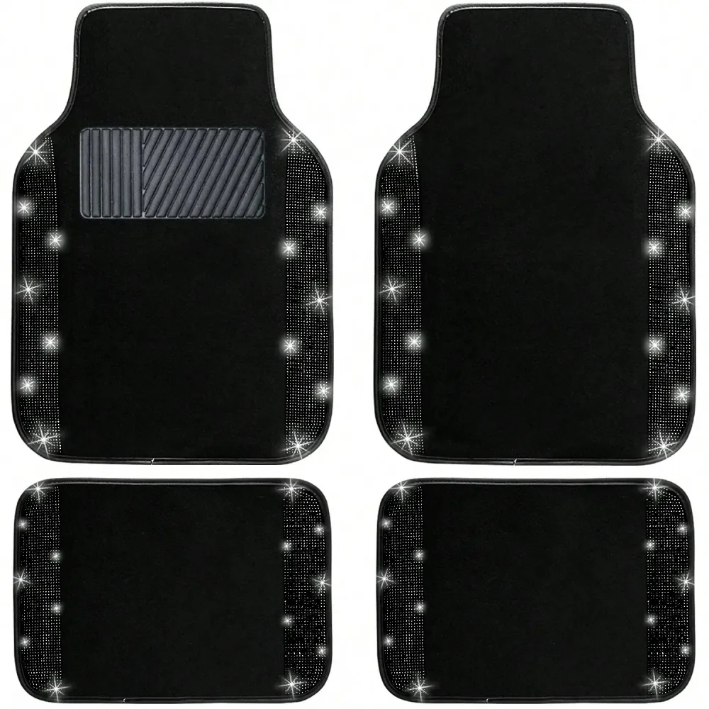 Bling Car Floor Mats Full Set, Universal Fit Most Cars,SUV, Trucks, 4 Pcs Sparkle Glitter Diamond Carpet For Women Girls With An
Bling Car Floor Mats Full Set, Universal Fit Most Cars,SUV, Trucks, 4 Pcs Sparkle Glitter Diamond Carpet For Women Girls With An