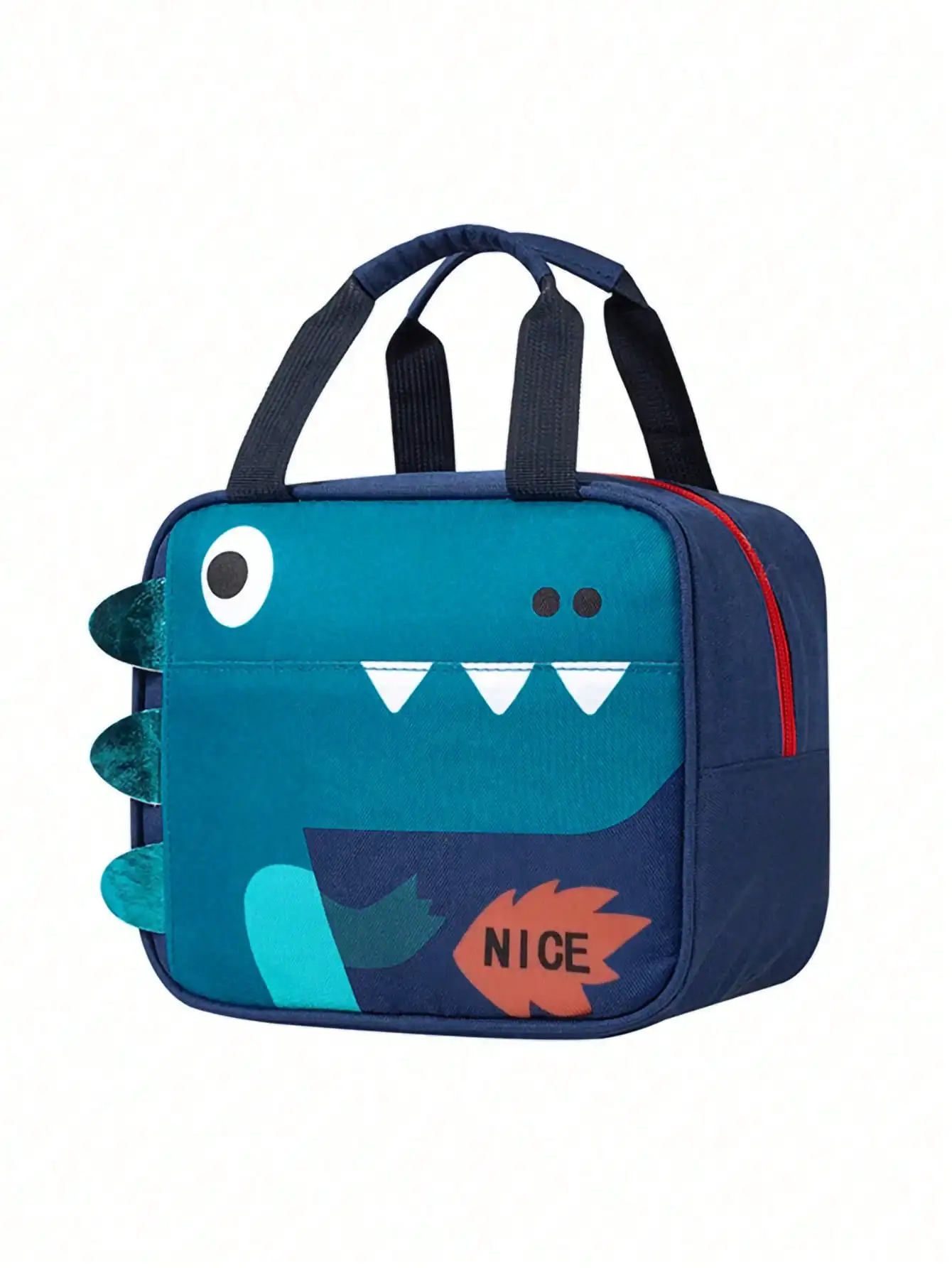 1pc Kids Cute Cartoon Dinosaur Print Insulated Lunch Bag, Minimalist Large Capacity Lunch Box Bag, Fashionable Handheld Thermal Lunch Bag, Suitable For Girls, Students, Office Workers To Carry Lunch, Travel, Outdoor Picnic
1pc Kids Cute Cartoon Dinosaur Print Insulated Lunch Bag, Minimalist Large Capacity Lunch Box Bag, Fashionable Handheld Thermal Lunch Bag, Suitable For Girls, Students, Office Workers To Carry Lunch, Travel, Outdoor Picnic